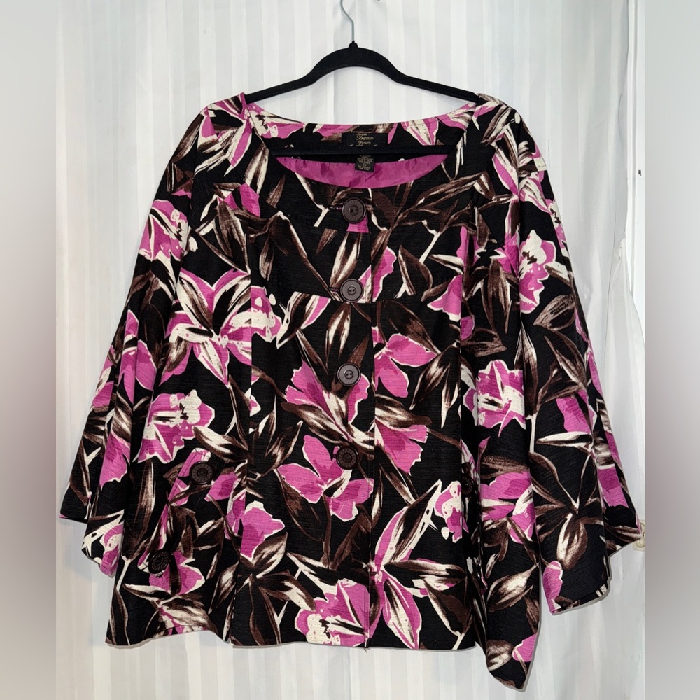 Floral Button-Down Women's Top